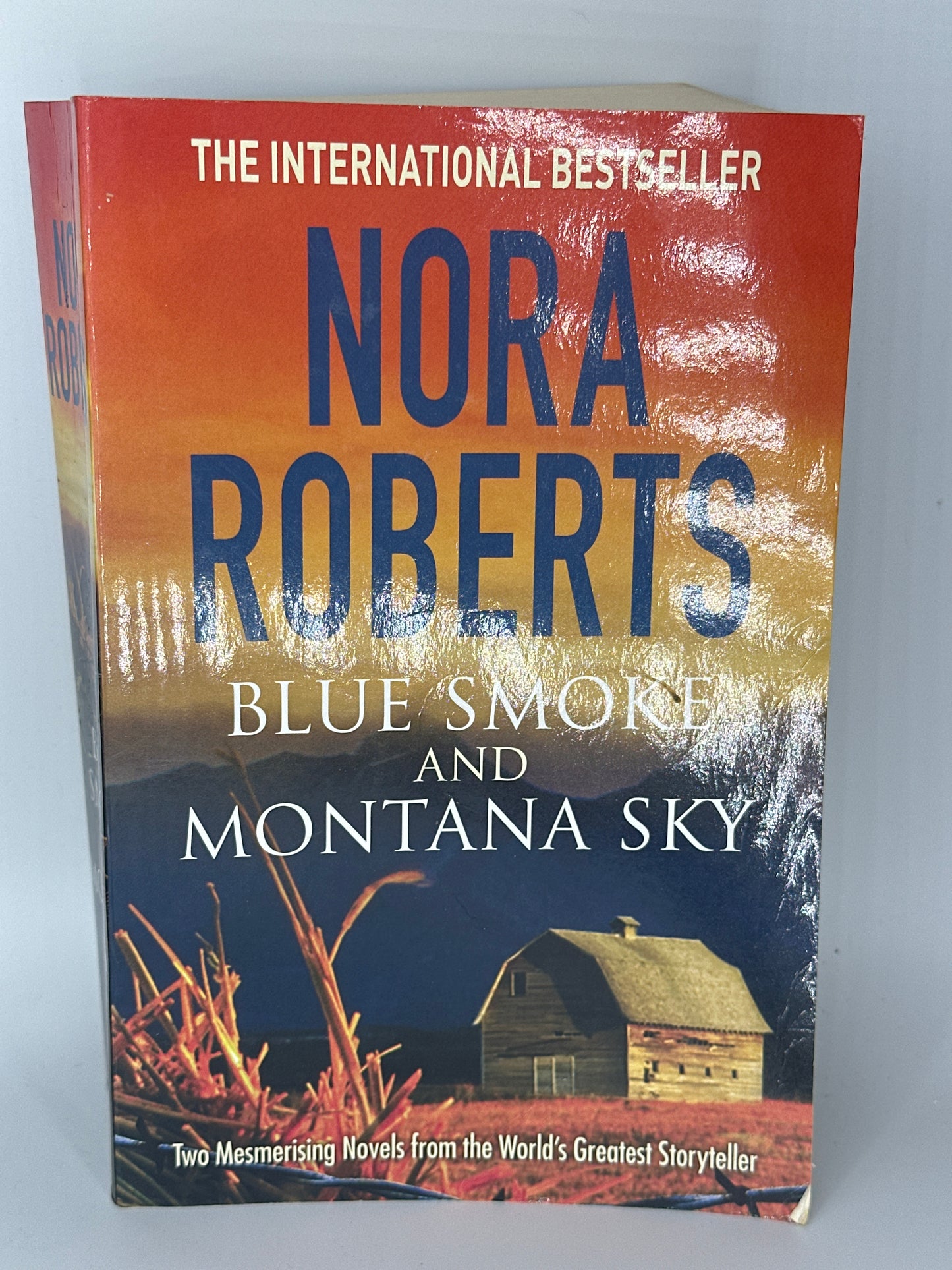 Nora Roberts Blue Smoke and Montana Sky actual front cover image