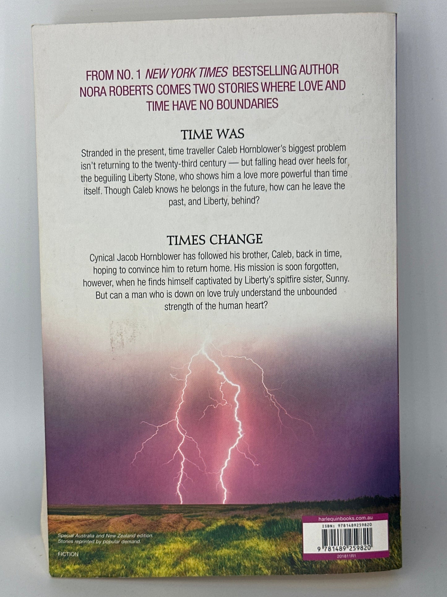 Nora Roberts Boundless actual back cover used books