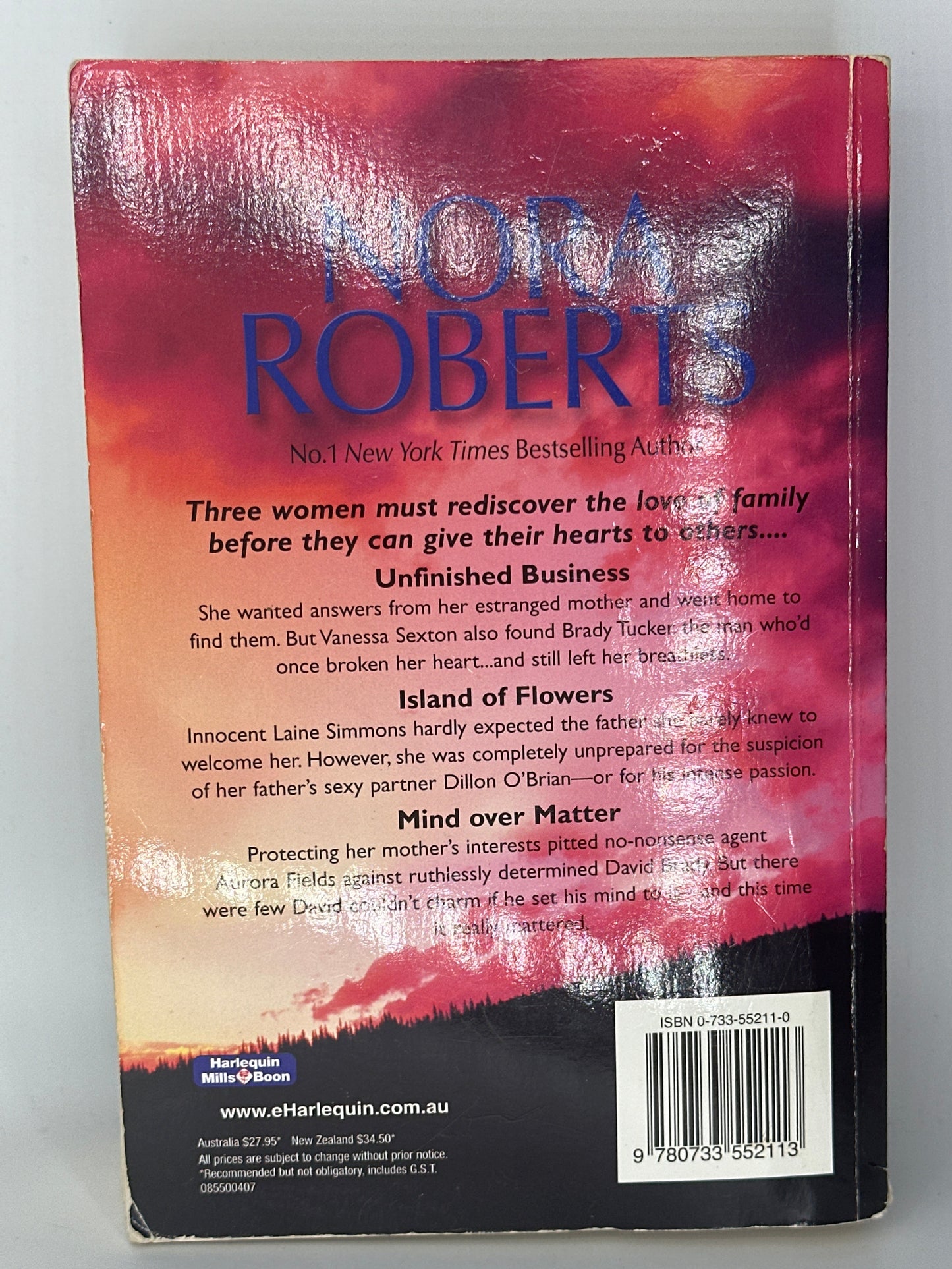 Nora Roberts Going Home actual back cover used books