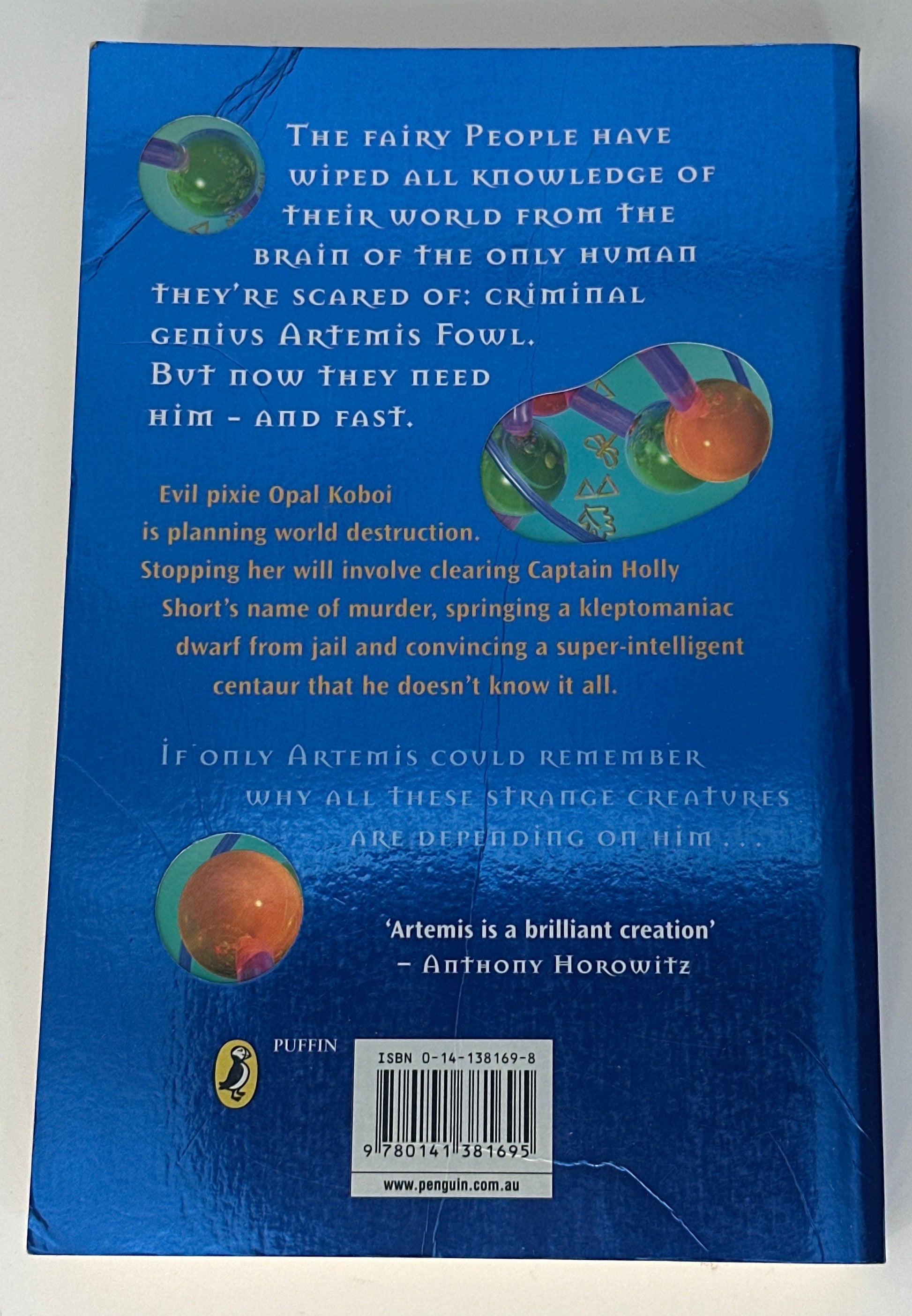 Colfer The Opal Deception (Artemis Fowl) back cover image