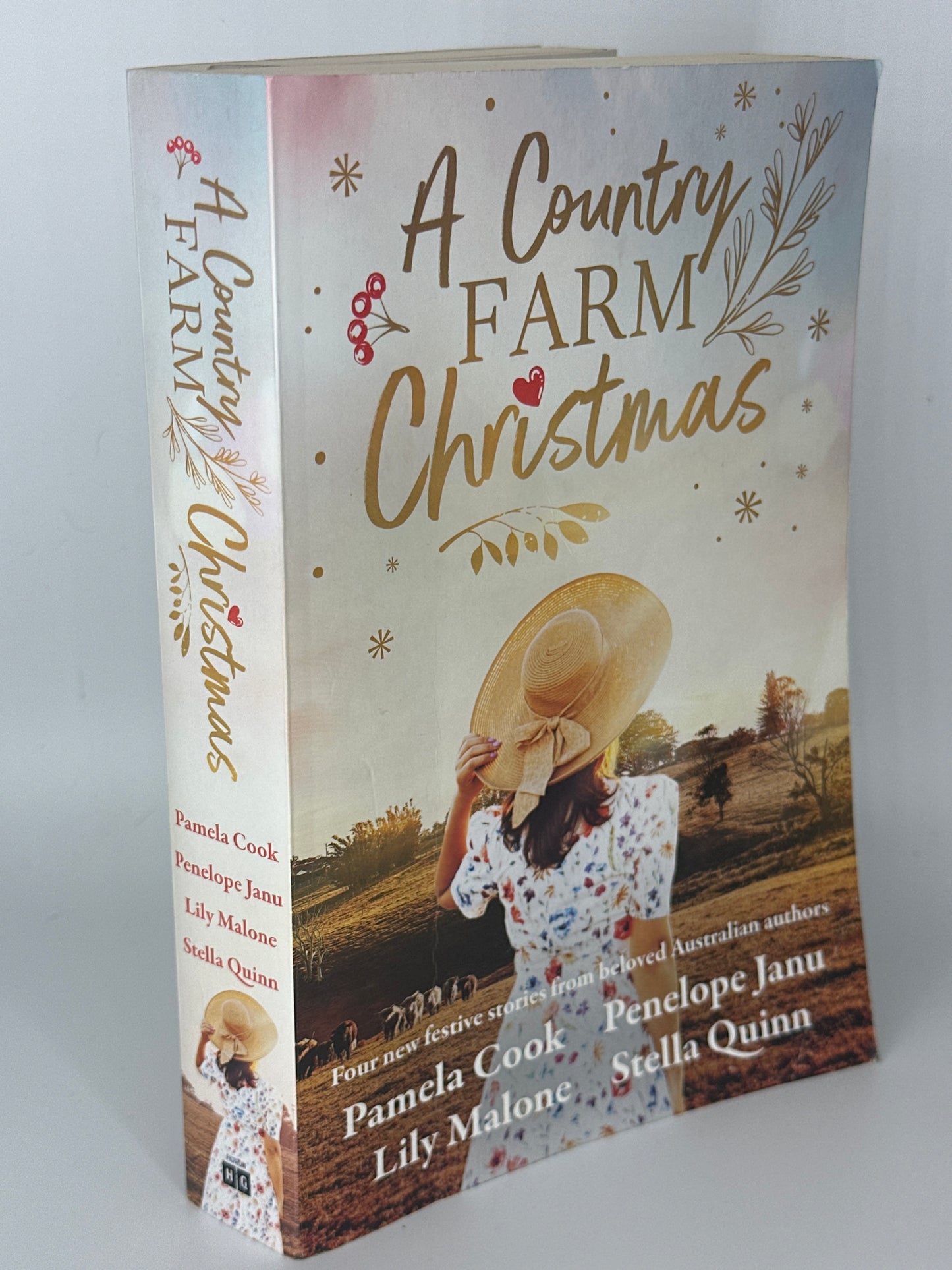 Pamela Cook A Country Farm Christmas actual spine used books