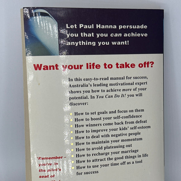 Paul Hanna You Can Do It! actual back cover used books