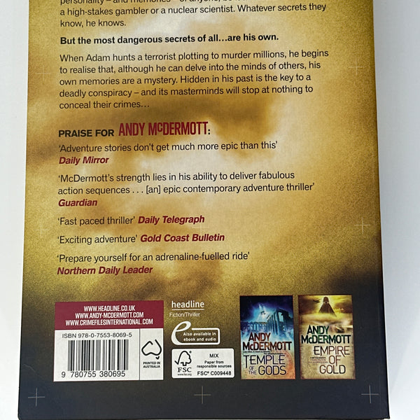 Andy McDermott Persona Protocol back cover image