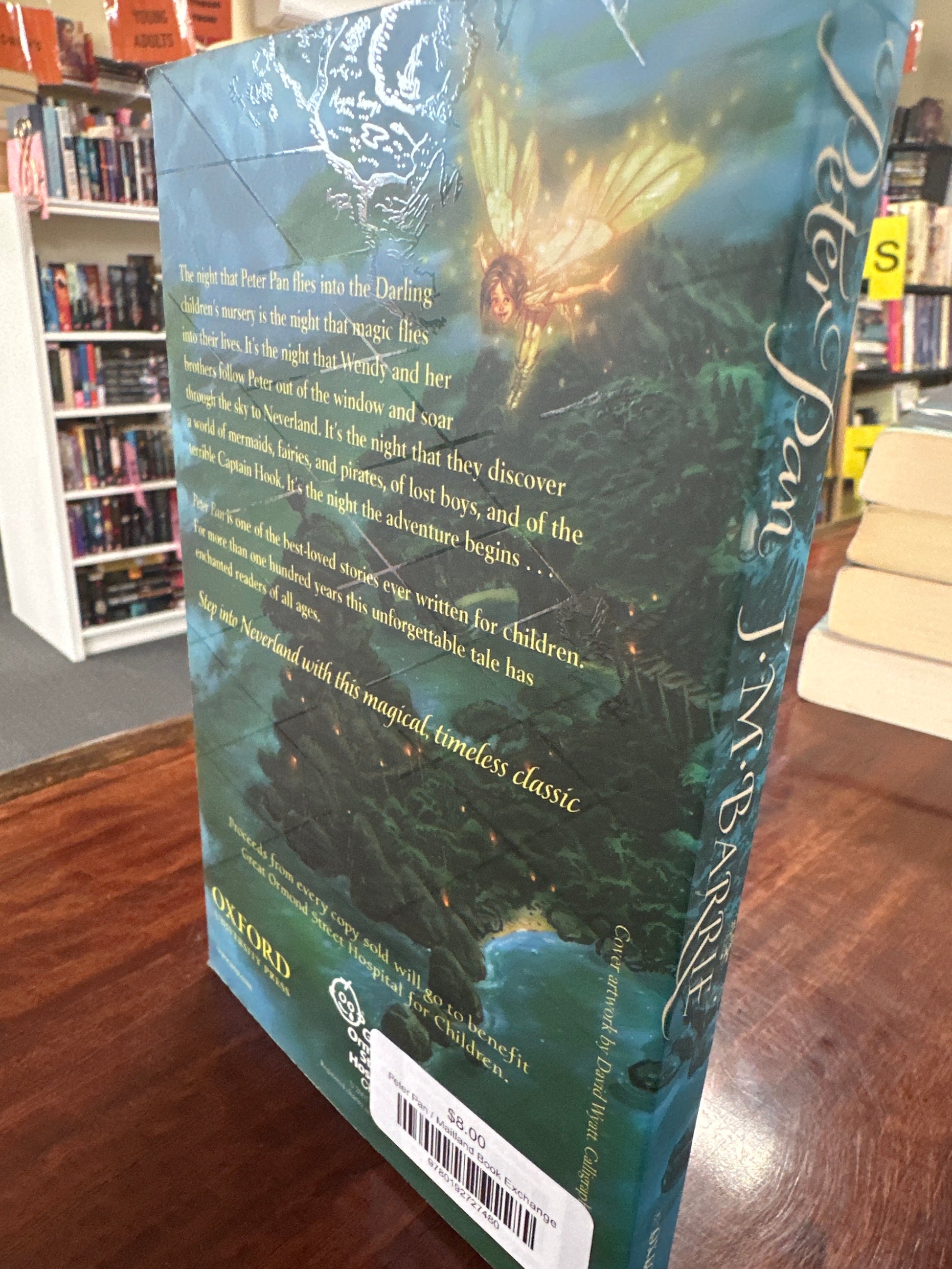 JM Barrie Peter Pan back cover