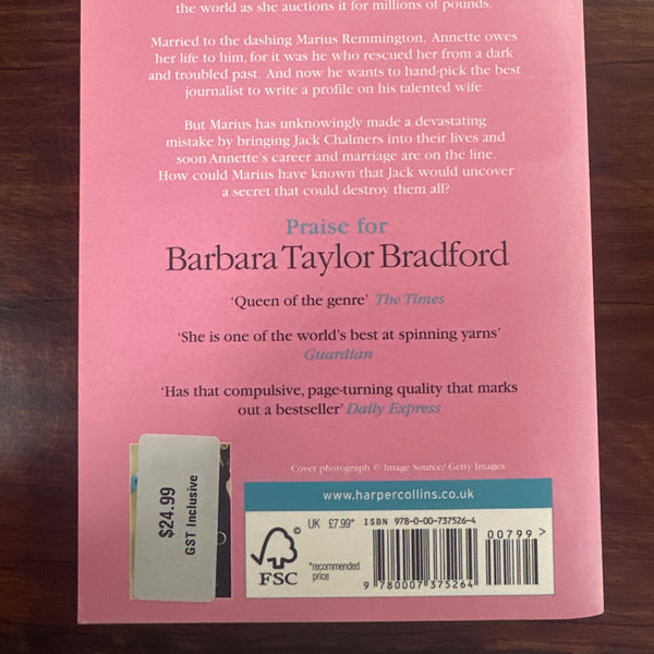 Barbara Taylor Bradford Playing the Game back cover