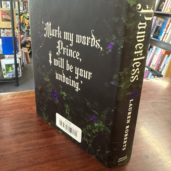 Lauren Roberts Powerless: Deluxe Collector's Edition Hardback back cover