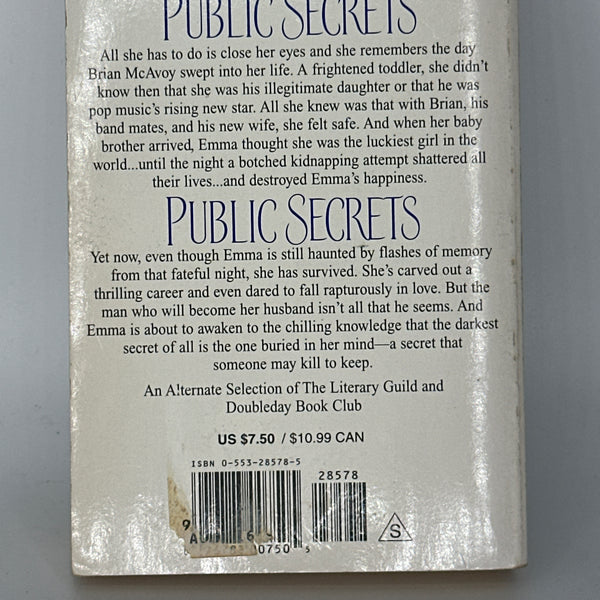 Nora Roberts Public Secrets: A Novel back cover used books