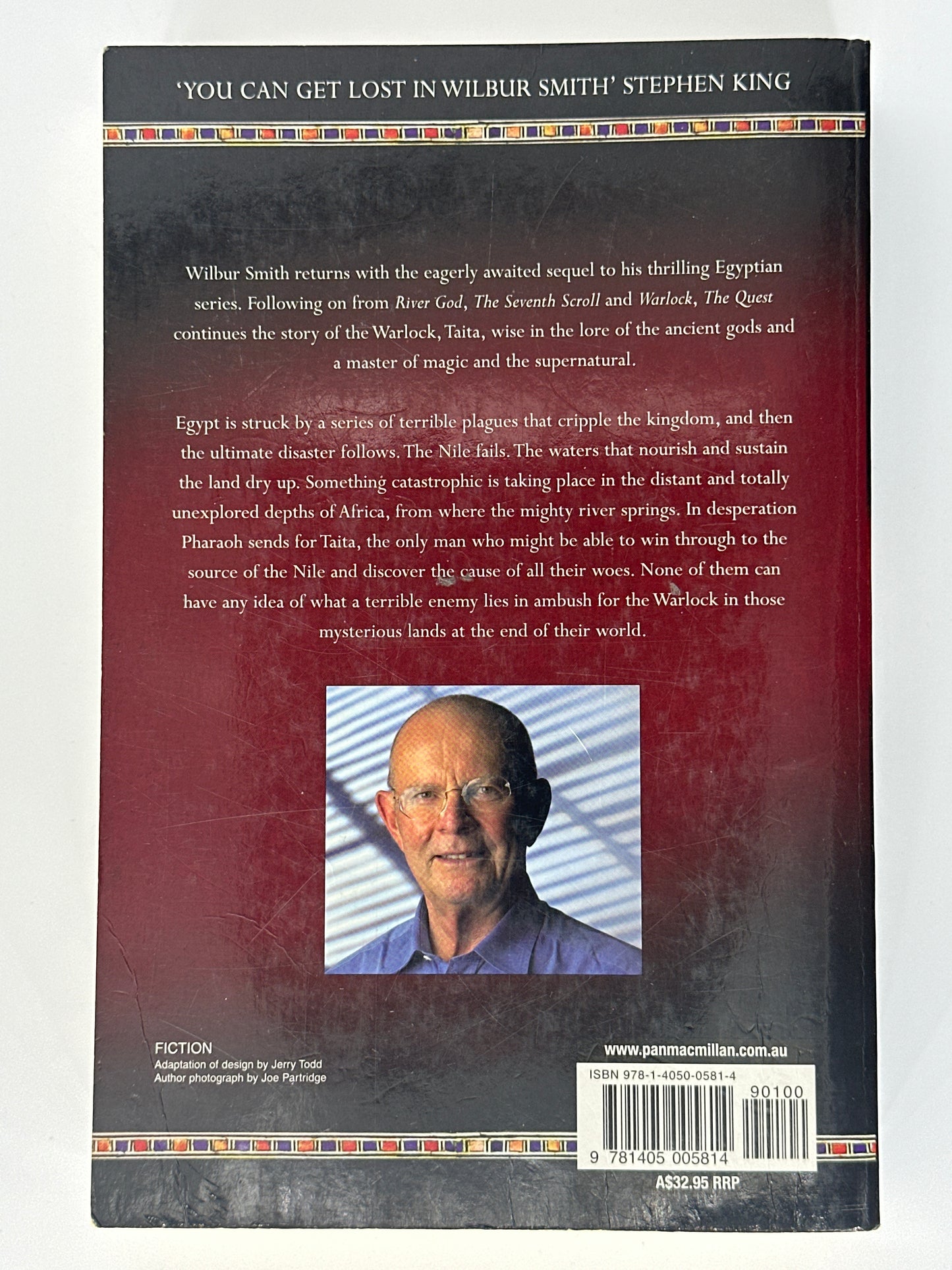 Wilbur Smith The Quest back cover image