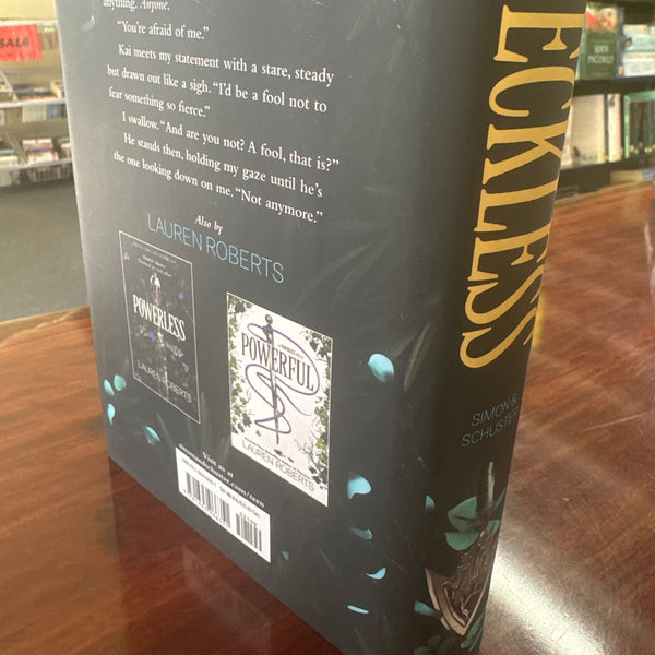 Lauren Roberts Reckless (The Powerless Trilogy Book2) (Barnes & Noble Exclusive Edition Hardcover) back cover