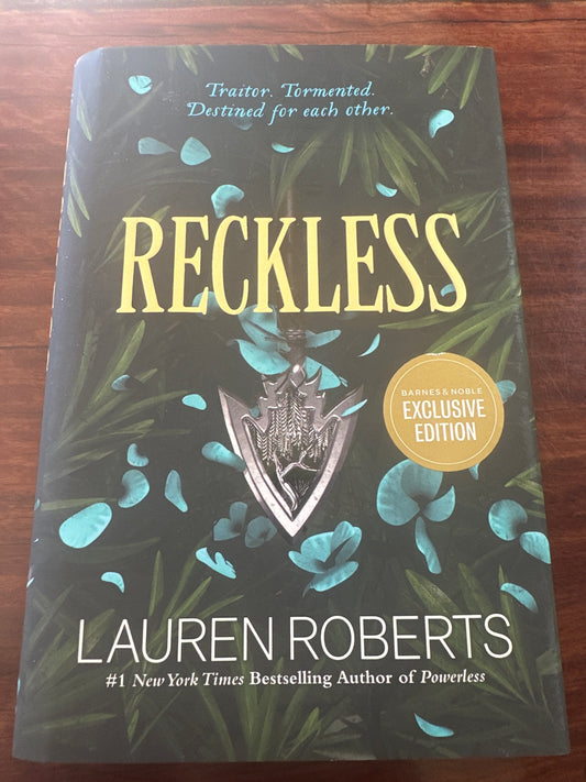 Lauren Roberts Reckless (The Powerless Trilogy Book2) (Barnes & Noble Exclusive Edition Hardcover) front cover