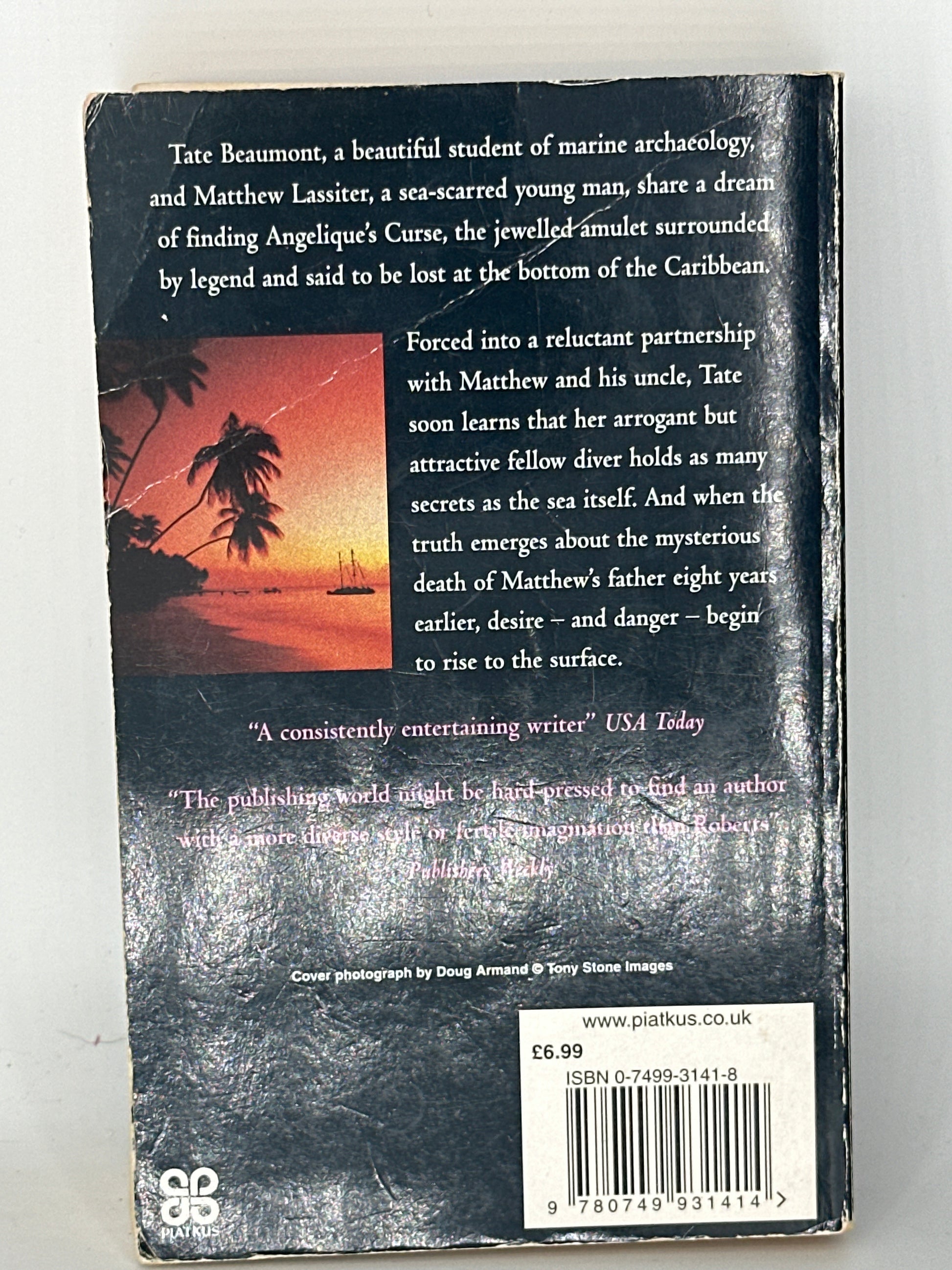 Nora Roberts The Reef back cover used books