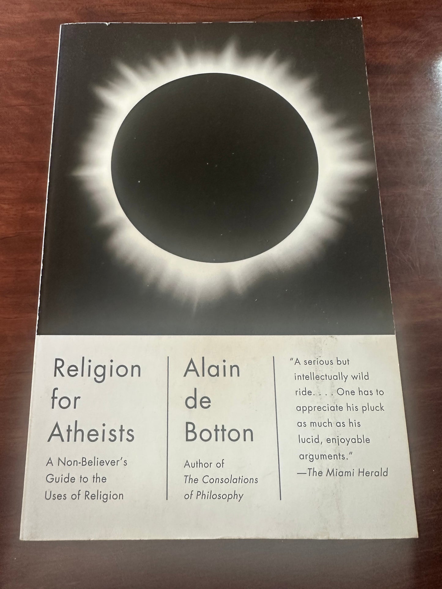 Alain de Botton Religion for Atheists front cover image 