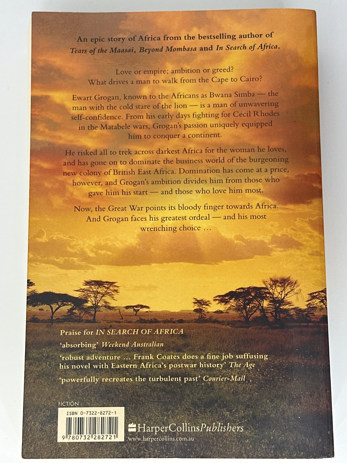 Frank Coates Roar of the Lion back cover image