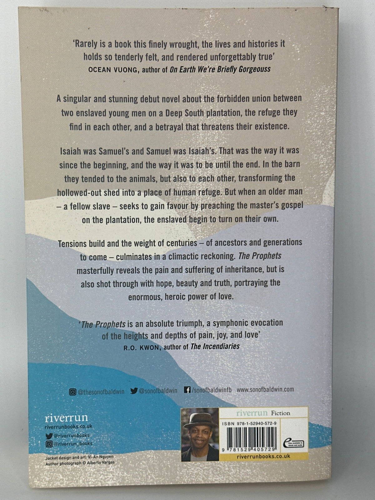 Robert Jones Jr The Prophets actual back cover used books