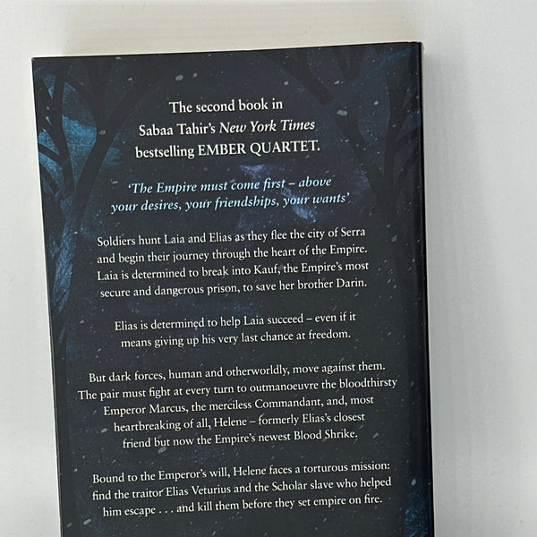 Sabaa Tahir Torch Against The Night actual back cover used books