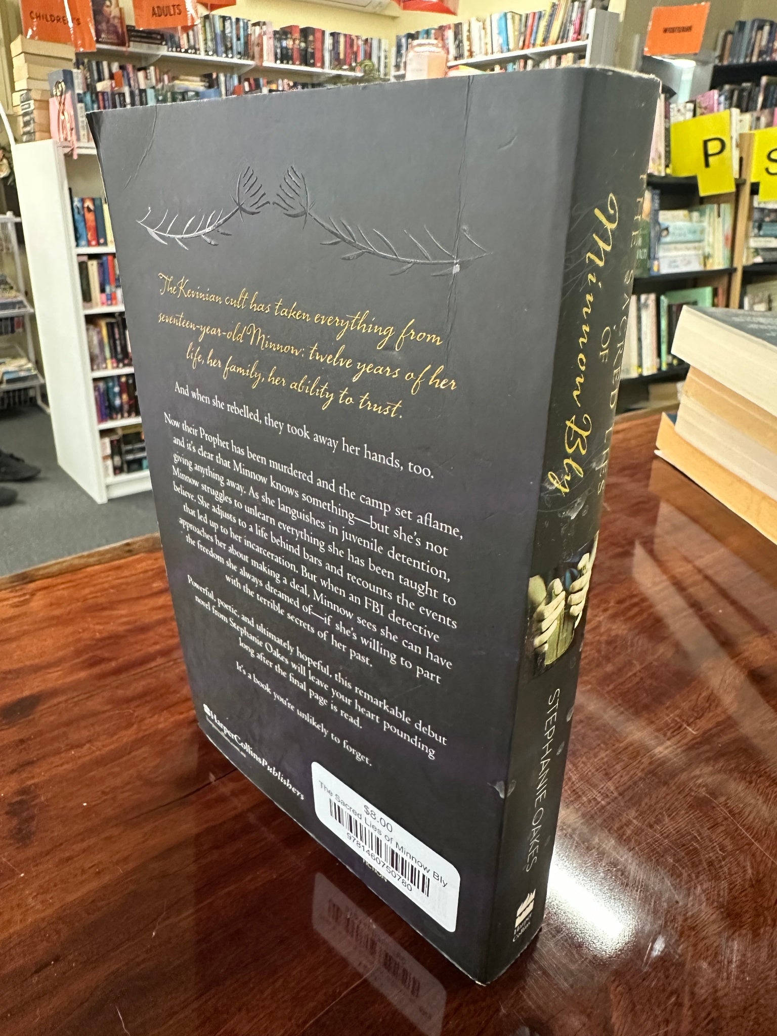 Stephanie Oakes Sacred Lies of Monnow Bly back cover
