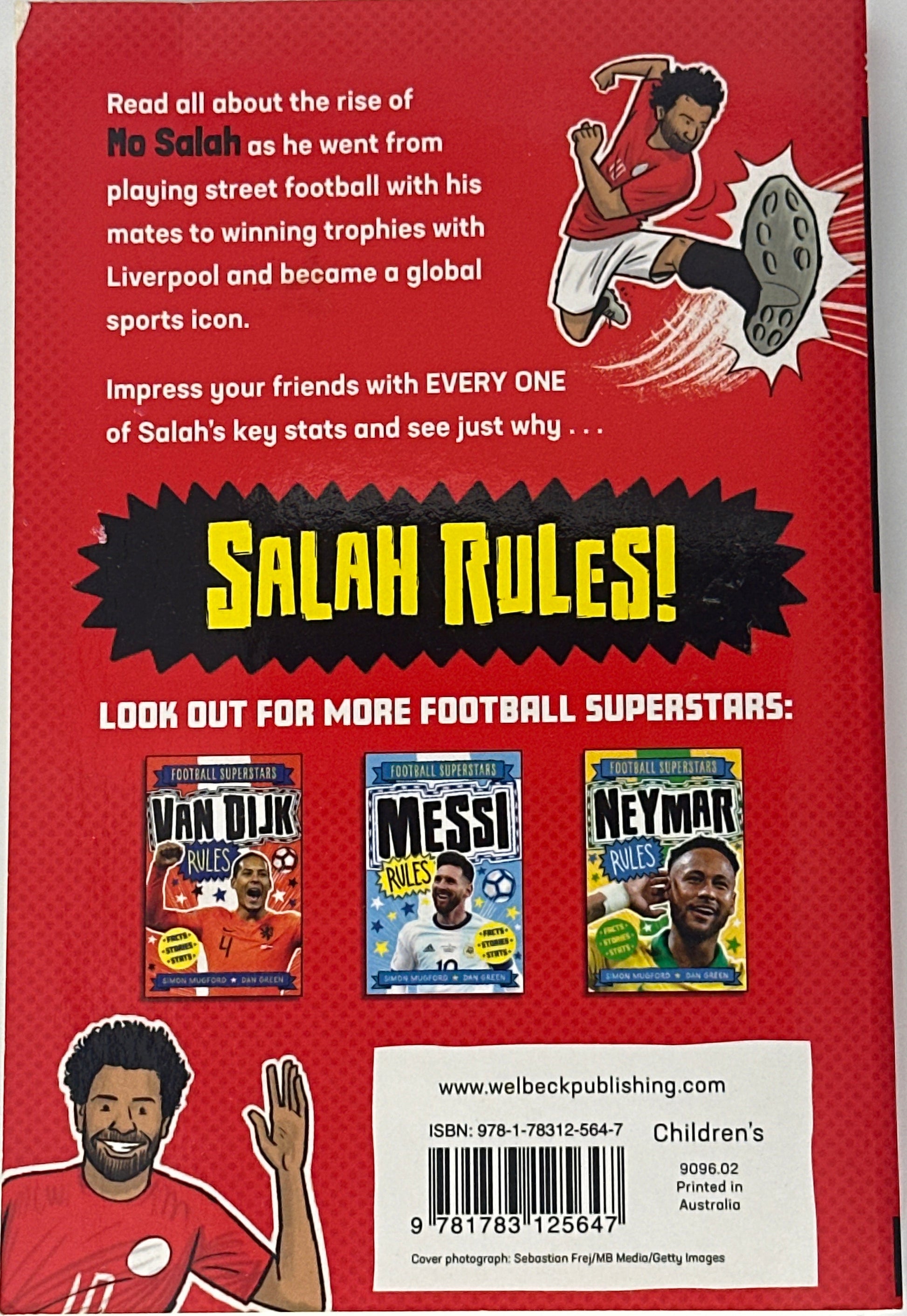 Salah Rules: 9 (Football Superstars) back cover used books