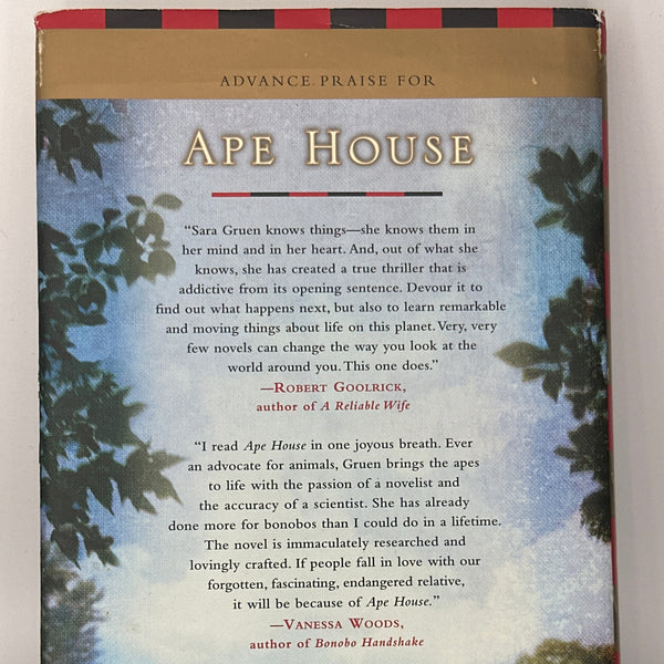 Sara Gruen Ape House actual back cover used books