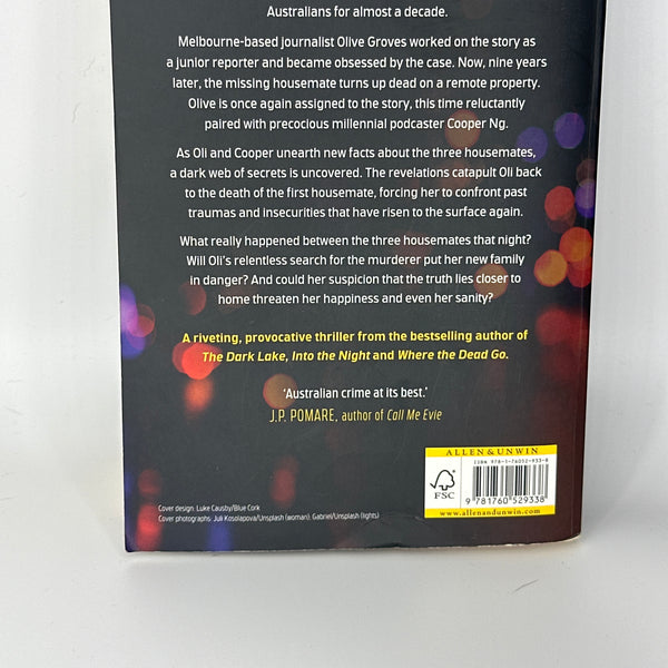 Sarah Bailey The Housemate actual back cover used books