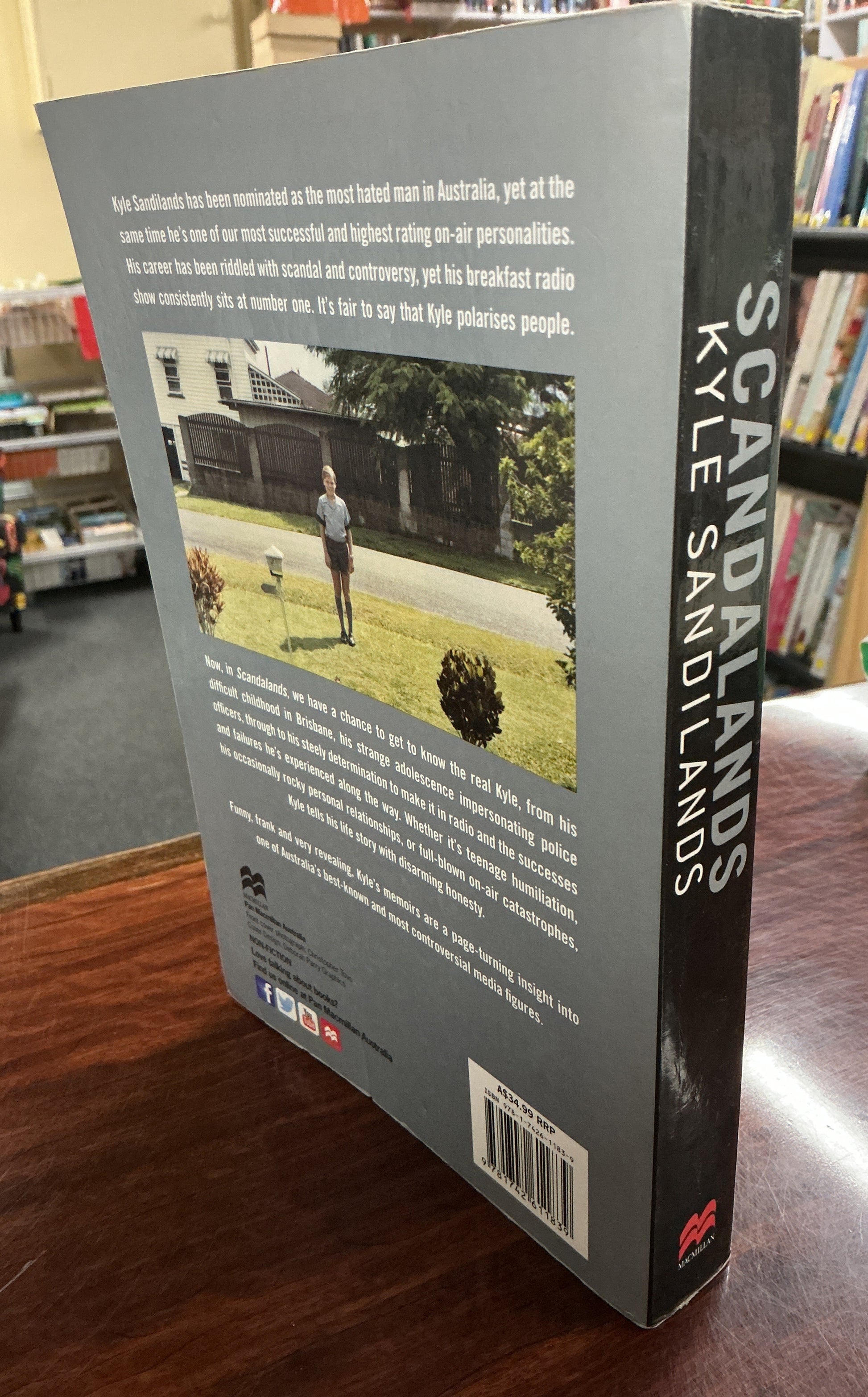 Kyle Sandilands Scandalands back cover