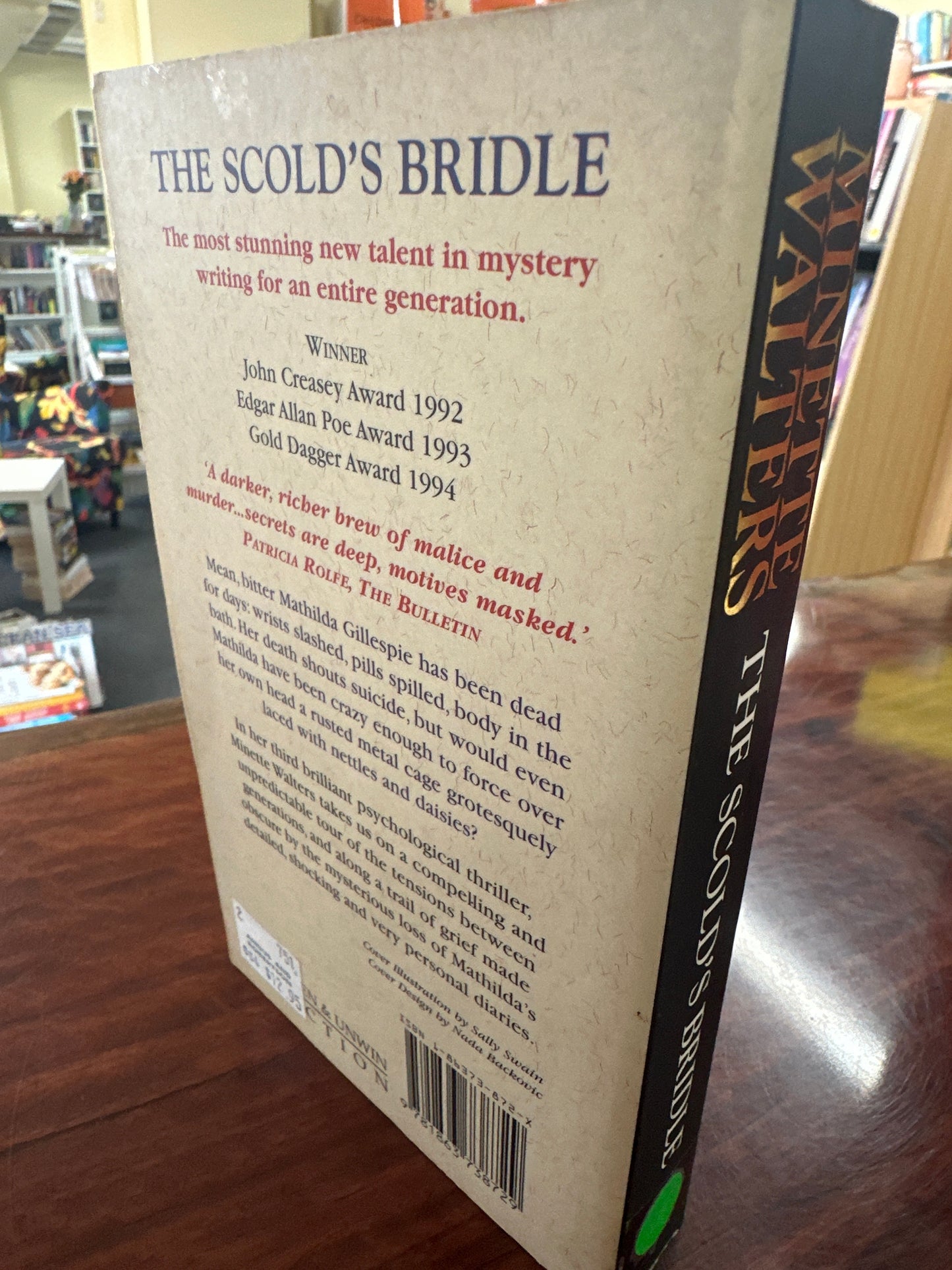 Minette Walters Scold's Bridle Back Cover