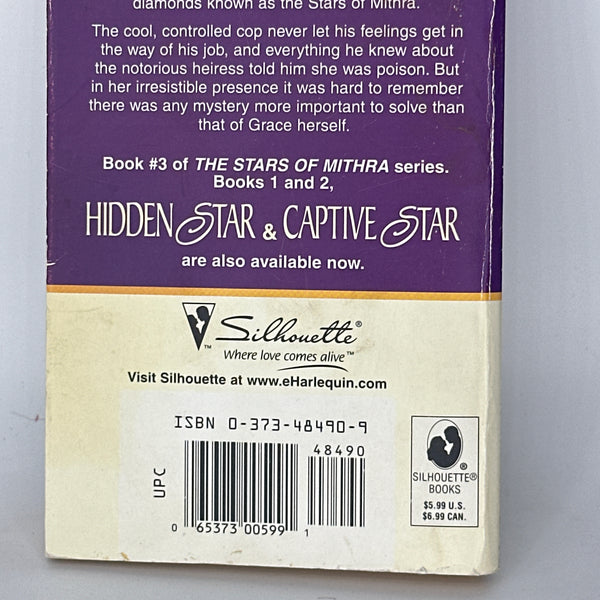 Nora Roberts Secret Star back cover used books