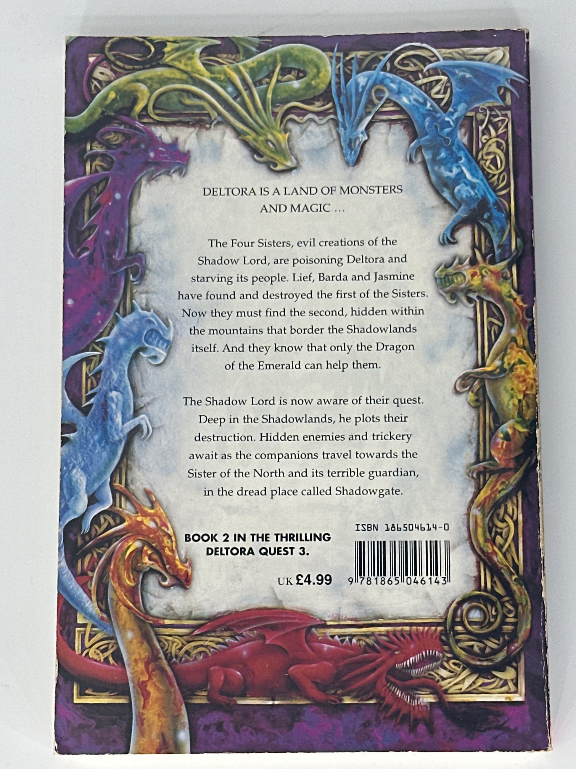 Emily Rodda Shadowgate (Deltora Quest 3, Book 2) back cover image