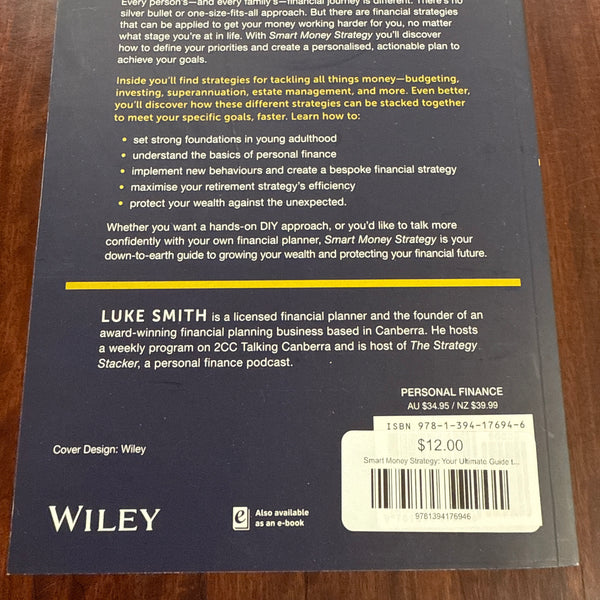 Luke Smith Smart Money Strategy back cover