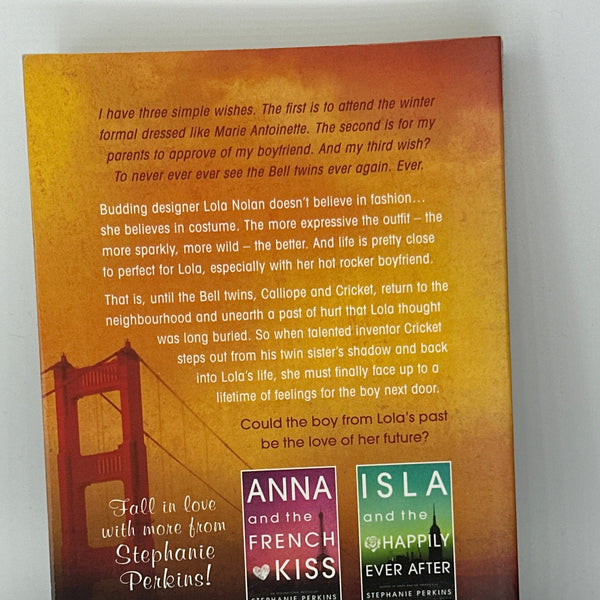 Stephanie Perkins Lola & The Boy Next Door actual back cover used books
