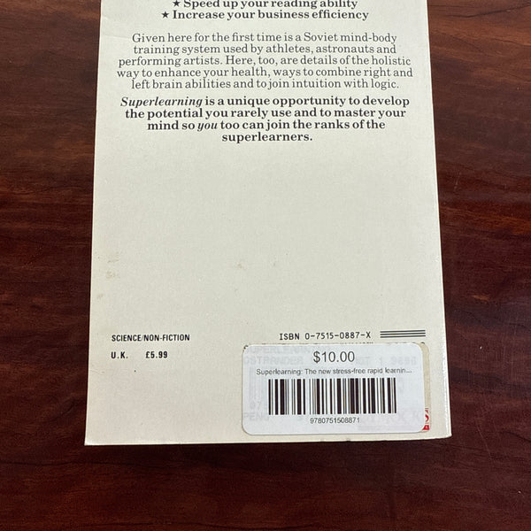 Superlearning back cover
