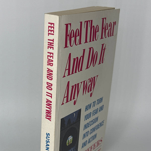 Susan Jeffers Feel the Fear and Do It Anyway actual spine used books