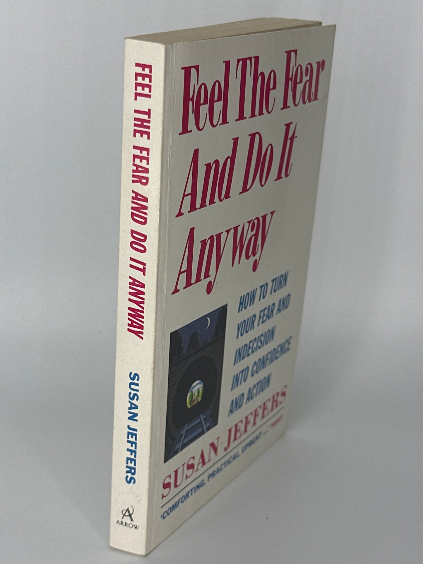 Susan Jeffers Feel the Fear and Do It Anyway actual spine used books