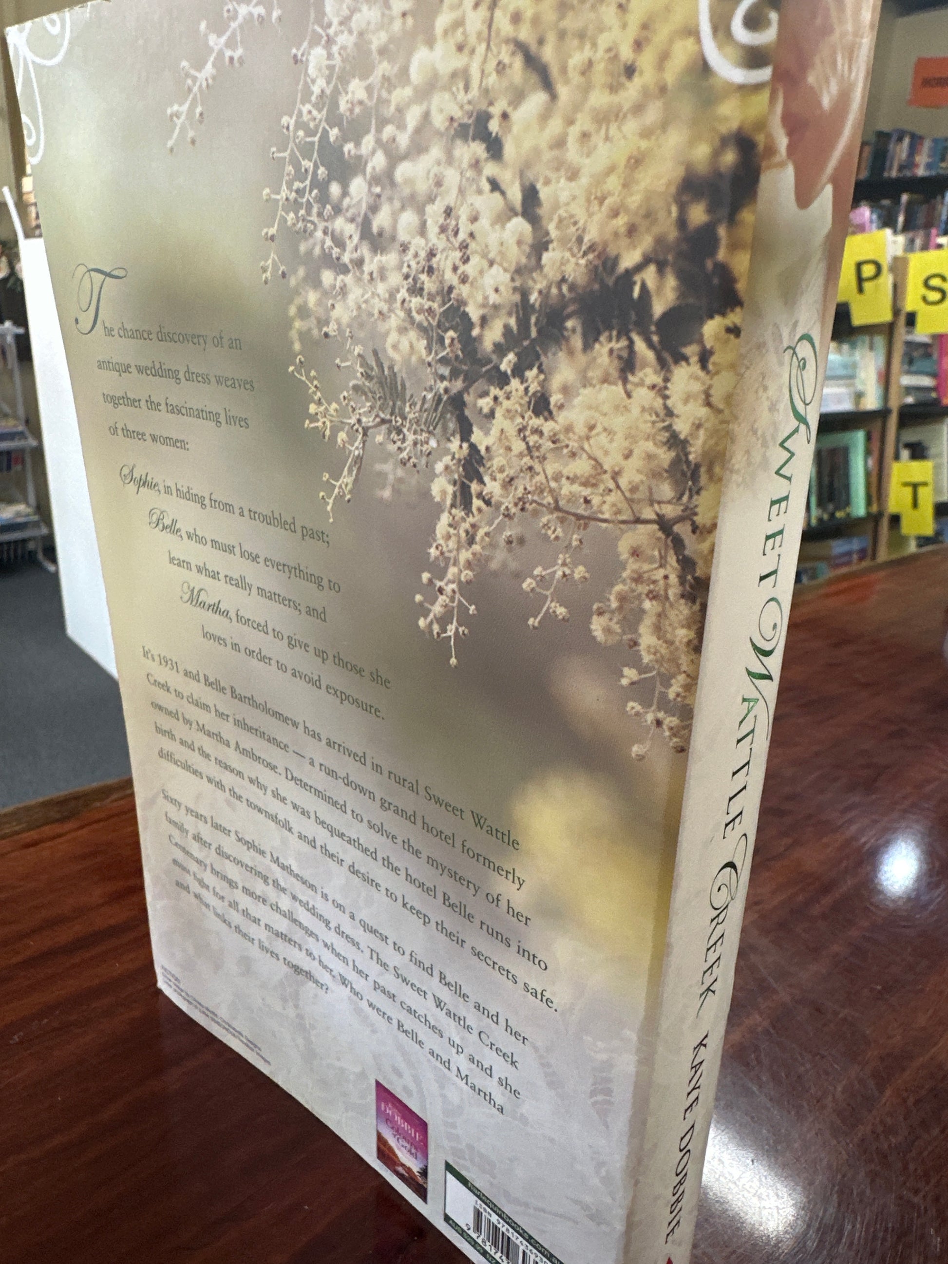 Kaye Dobbie Sweet Wattle Creek back cover