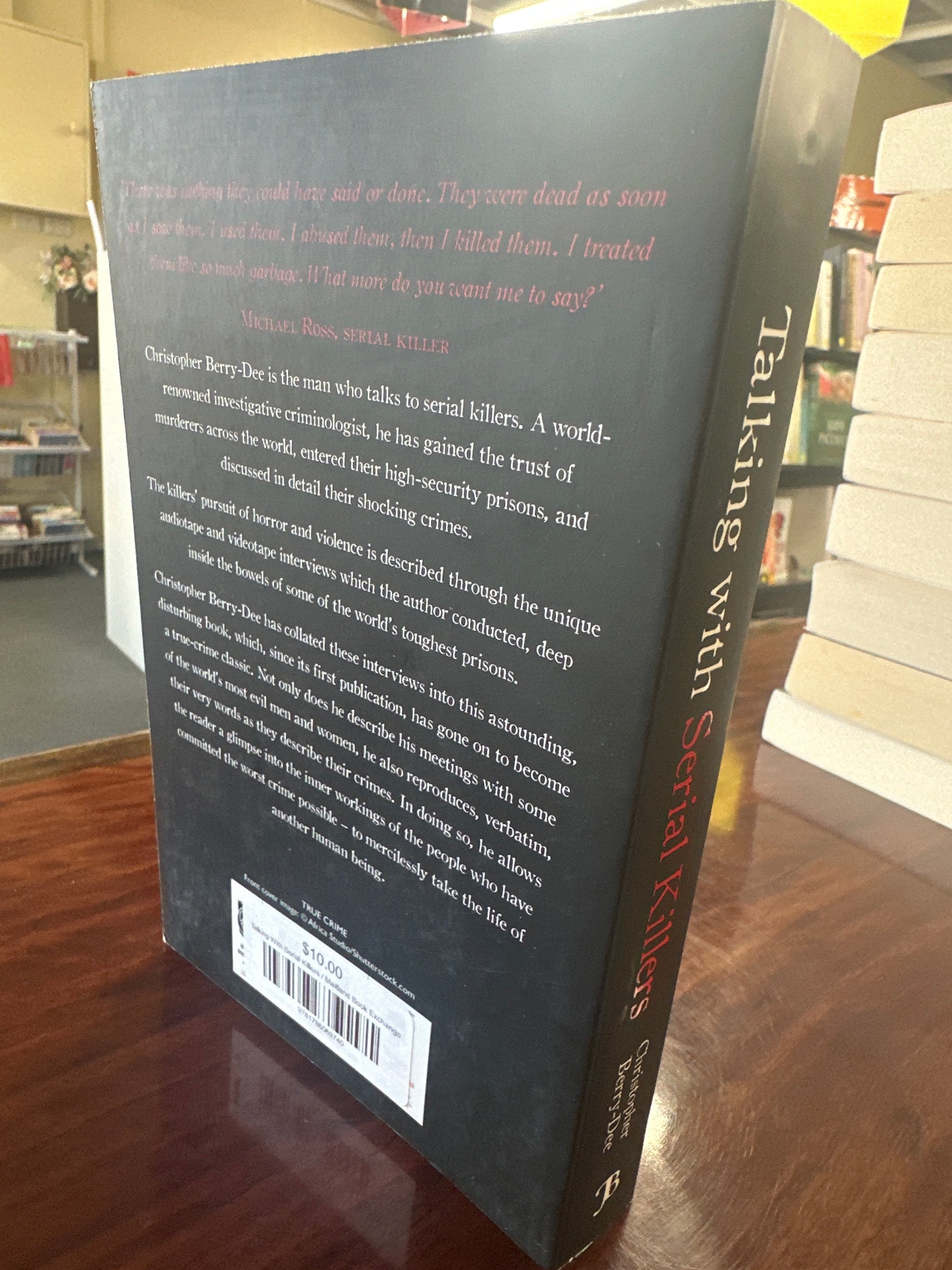 Christopher Berry-Dee Talking with Serial Killers back cover