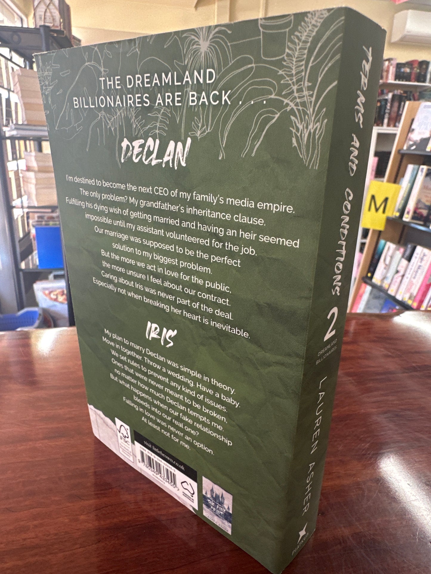 Lauren Asher Terms & Conditions back cover