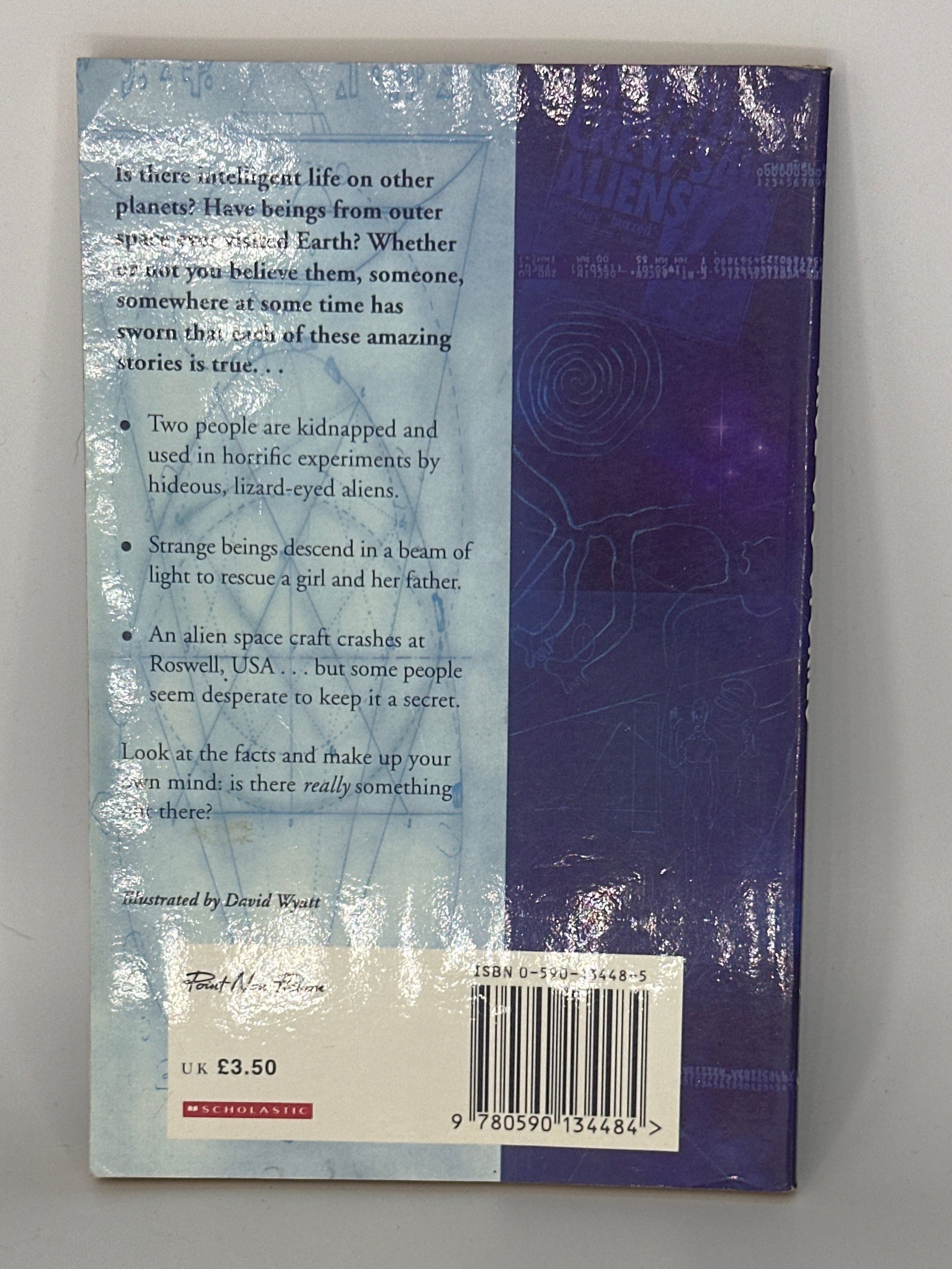Terry Deary True UFO Stories (True Stories) Actual back cover cover used books