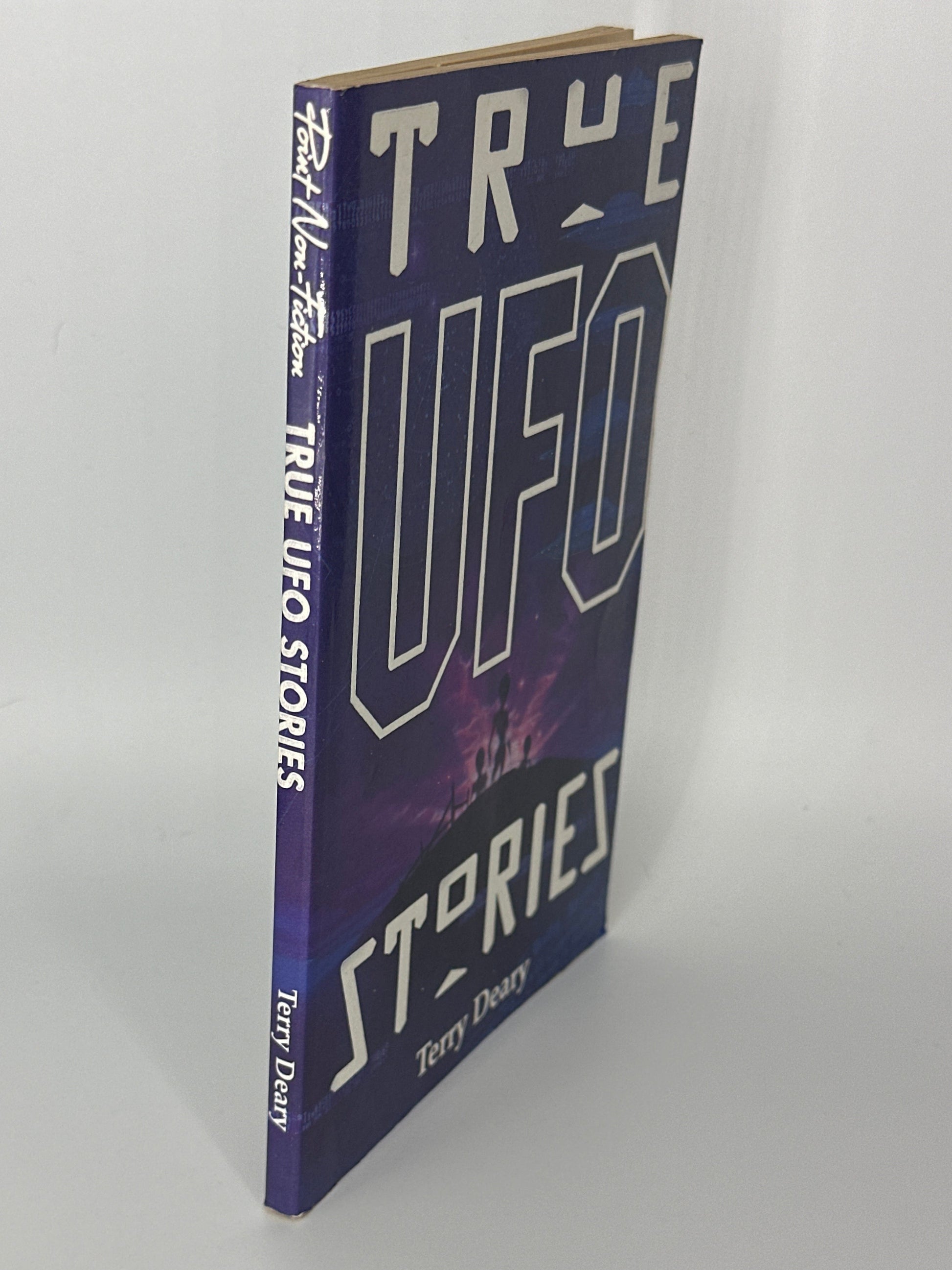 Terry Deary True UFO Stories (True Stories) Actual back spine used books