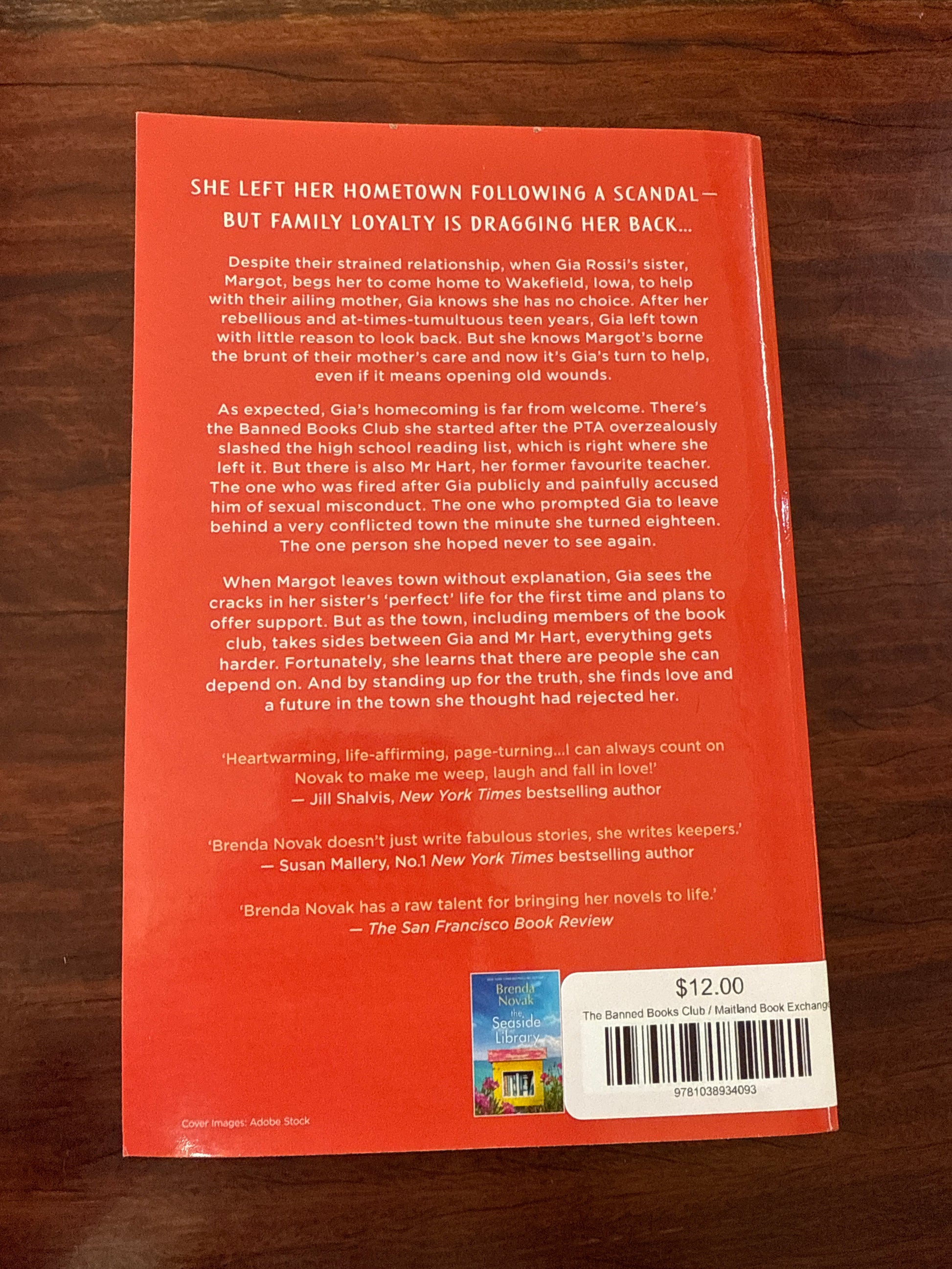 Brenda Novak The Banned Books Club back cover