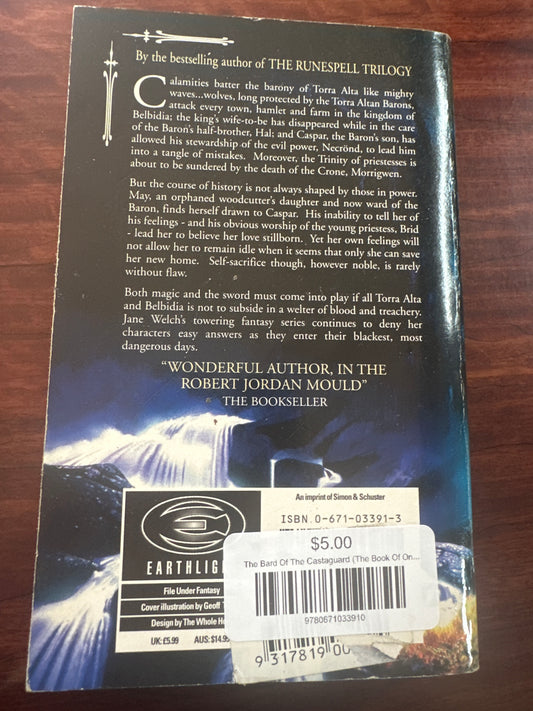 Jane Welch The Bard Of The Castaguard (The Book Of Ond Vol2) back cover image
