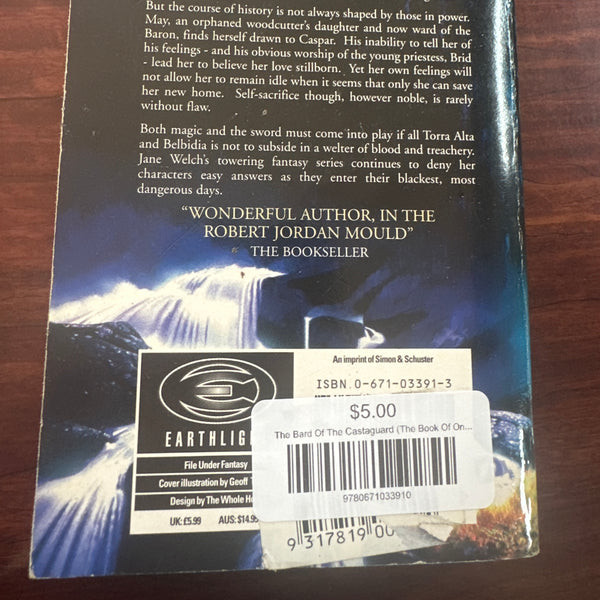 Jane Welch The Bard Of The Castaguard (The Book Of Ond Vol2) back cover image