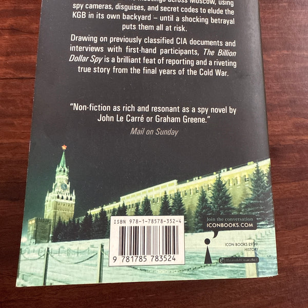 David E Hoffman The Billion Dollar Spy back cover