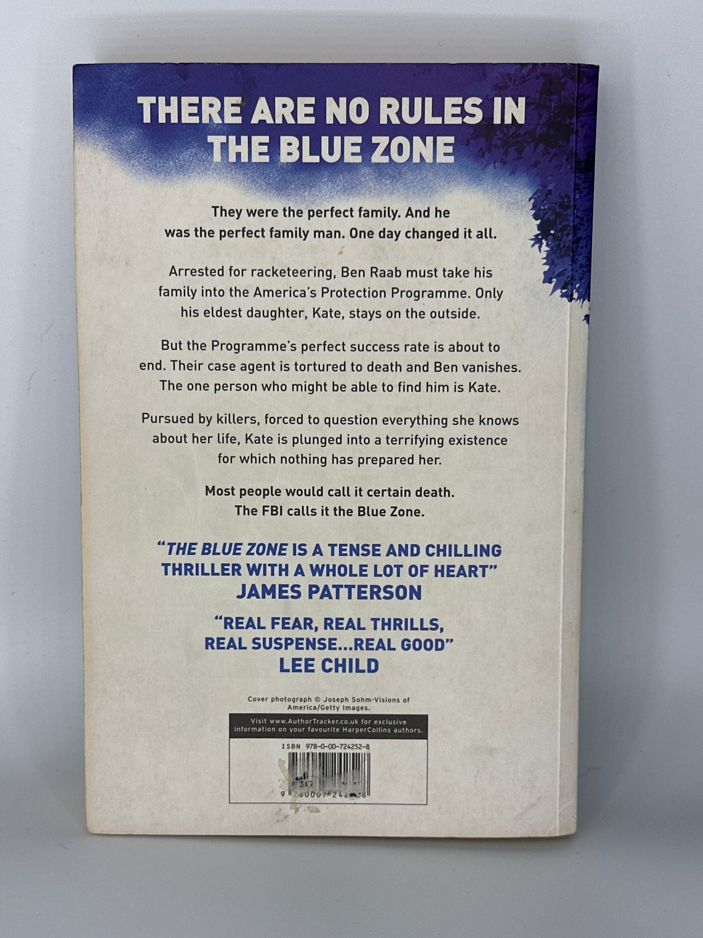 The Blue Zone Andrew Gross back cover used books