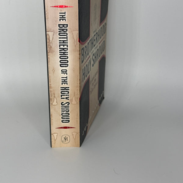 The Brotherhood of the Holy Shroud Julia Navarro side cover used book