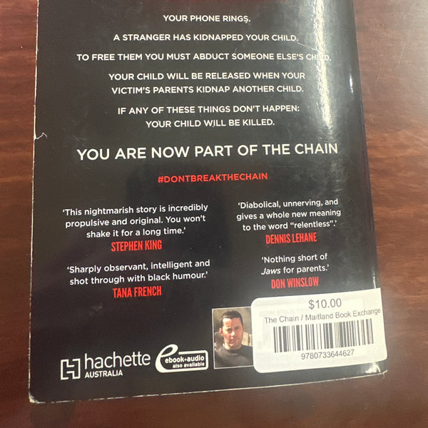 Adrian McKinty The Chain back cover 
