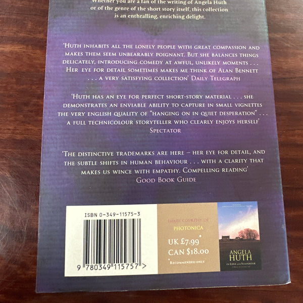 The Collected Stories of Angela Huth back cover image