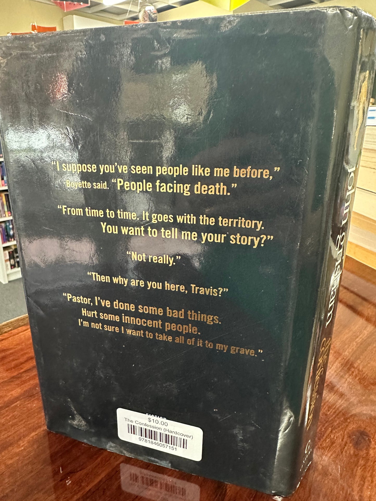 John Grisham The Confession back cover