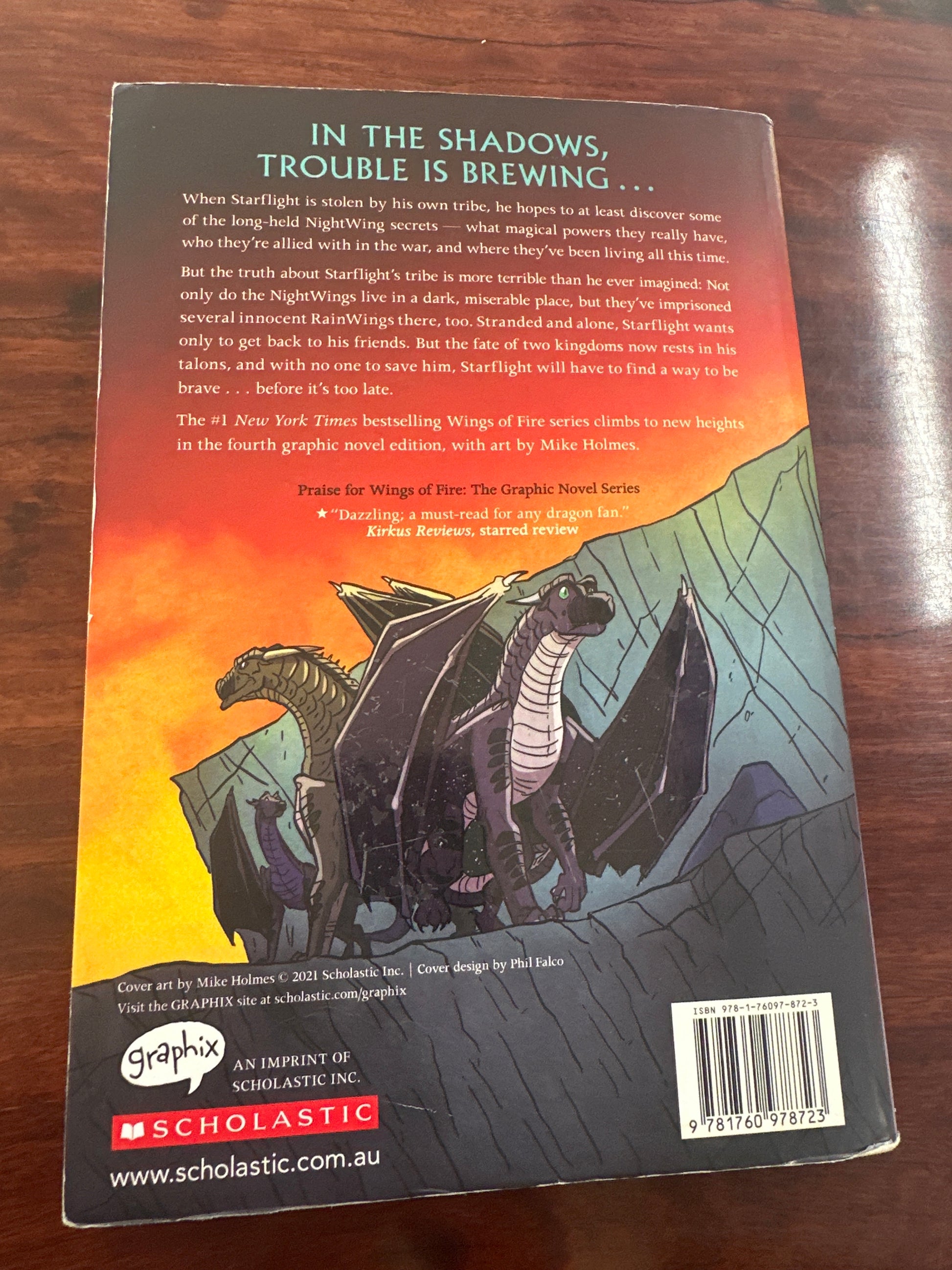 Wings of Fire The Dark Secret: The Graphic Novel back cover