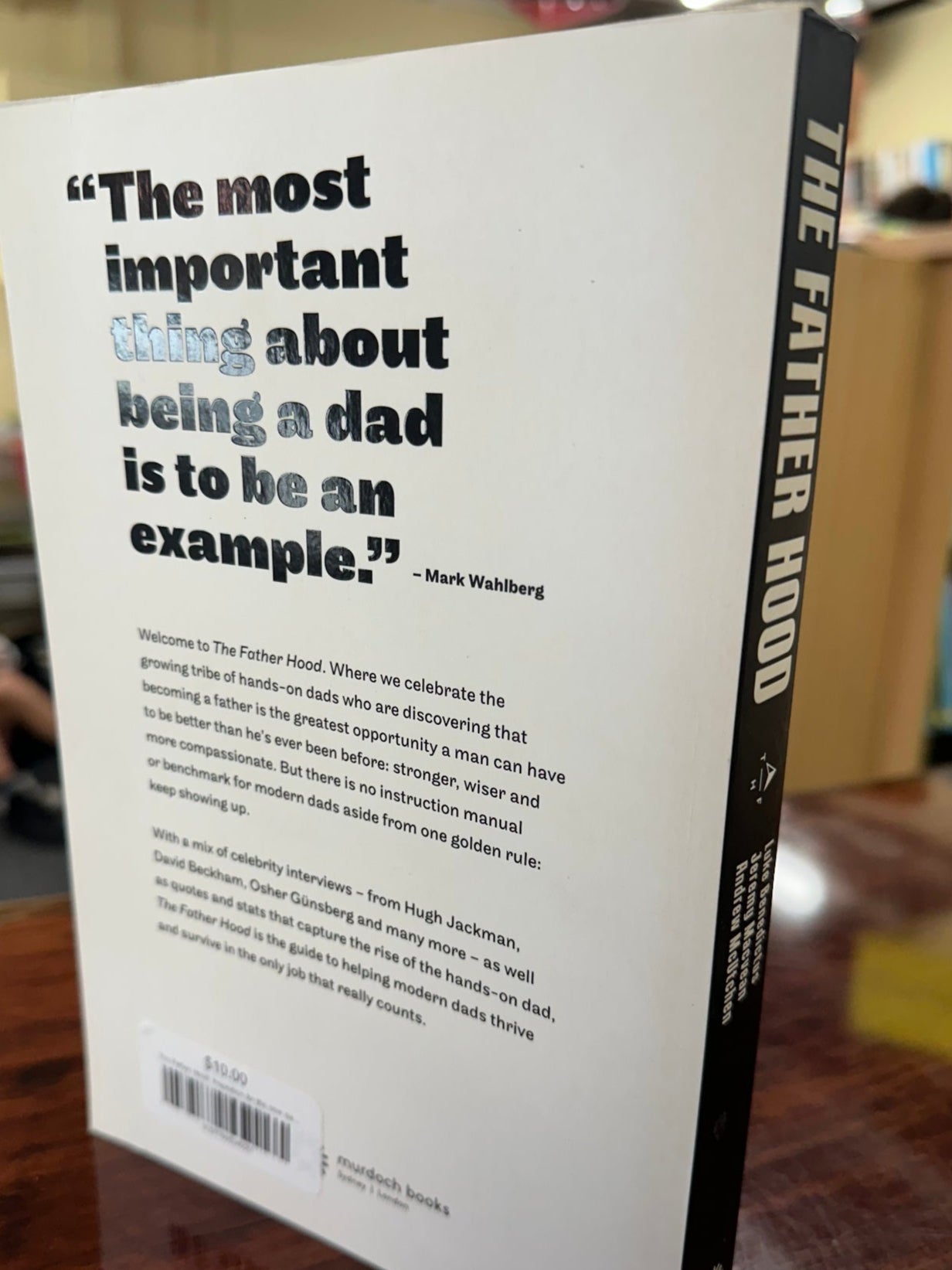 Luke Benedictus The Fatherhood back  cover
