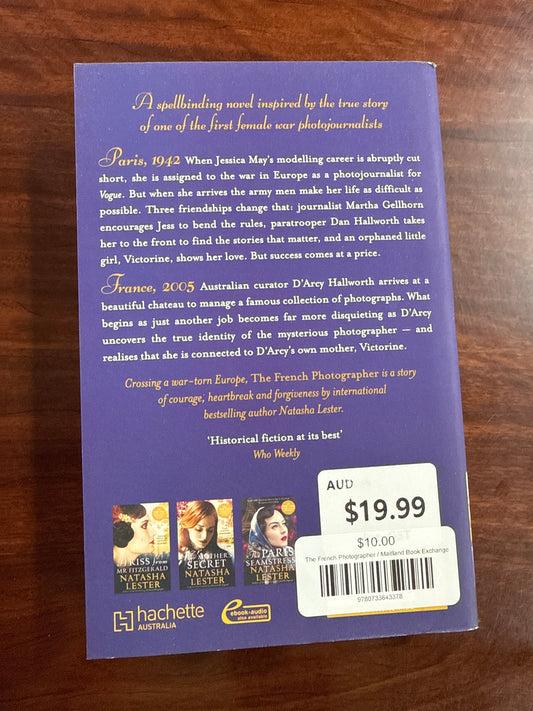 Natasha Lester The French Photographer back cover