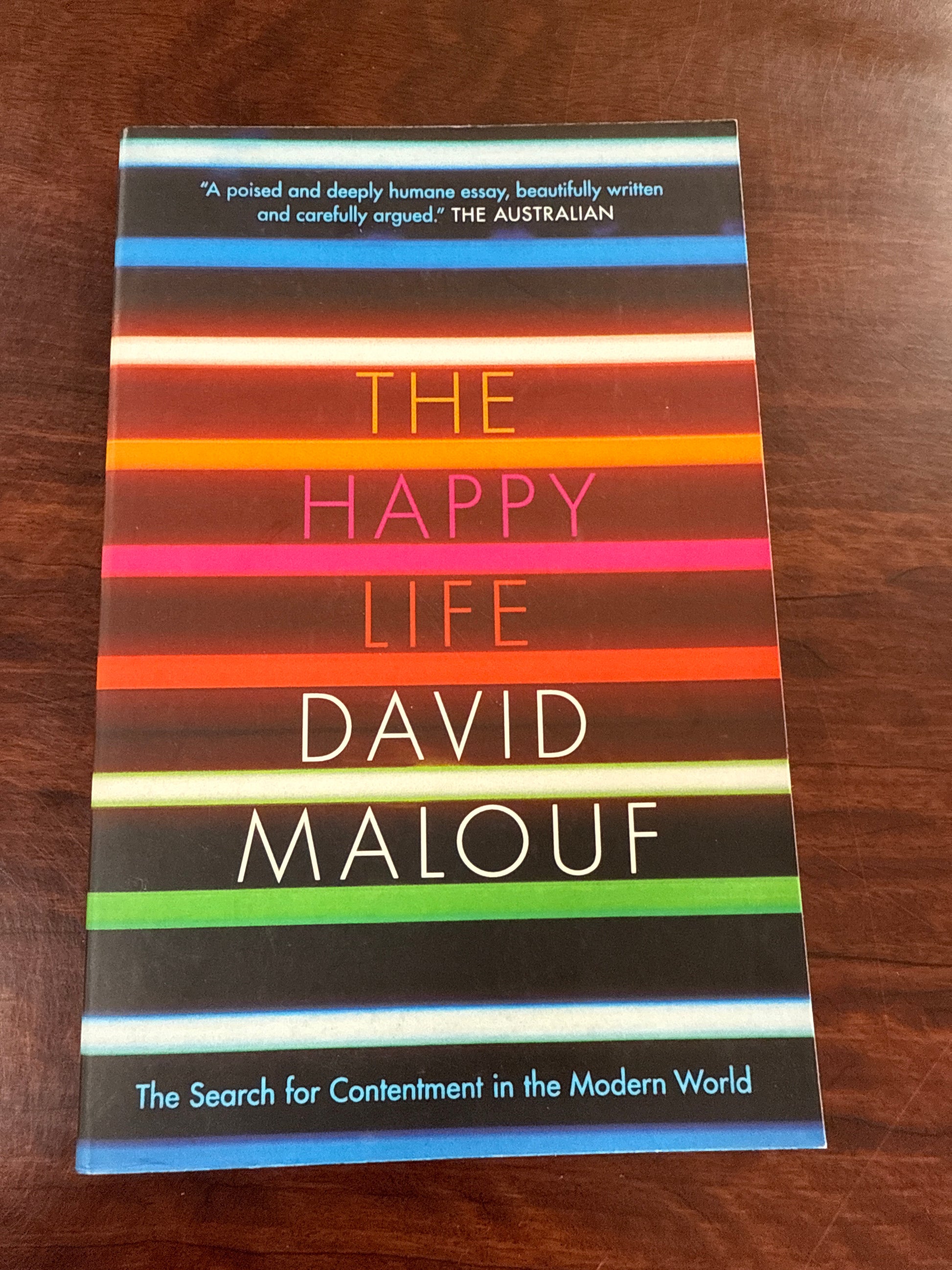 David Malouf The Happy Life front cover
